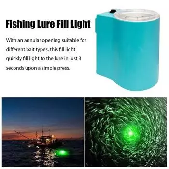 Светильник для наполнения рыболовной приманки USB-аккумулятор, водонепроницаемый, портативный, светящийся в темноте, мягкий, жесткий, искусственный, с УФ-заполнителем, рыболовные принадлежности синий