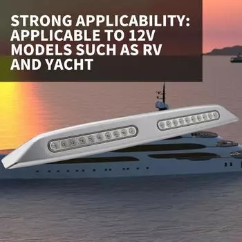 Светильник для яхты на колесах, 20 шт., светодиодный тент с бусинами, белый свет, 12 В, внутренний светильник, водонепроницаемая полоса света, 2024, светильники для чтения, сборка серебряный