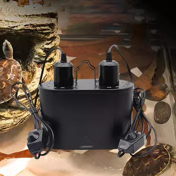 Светильник для рептилий E27, двухкупольная лампа для амфибий Lguana Snake