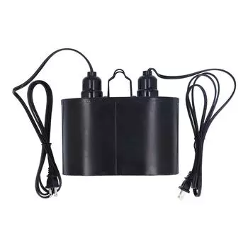 Светильник для рептилий, купольный, двойной абажур, 250 Вт, УФ-лампа для обогрева рептилий, крышка, вилка США 110 В f