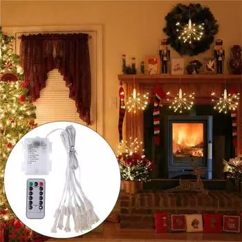 Светильник для вечеринок, устойчивый к атмосферным воздействиям, декоративный, очень длинный, с регулируемой яркостью, светодиодный светильник для двора 50LED