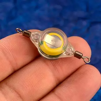 Светильник-ловушка для приманки, светодиодный светильник для ловли кальмаров, светящаяся лампа 4 см, светильник для подводной рыбалки с глубоким падением, акриловый для ночной рыбалки UNITED KINGDOM