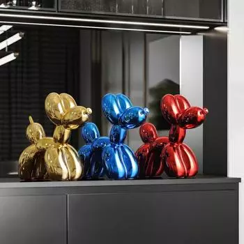 Светильник Luxury Plating Ins Украшение для собак из воздушных шаров Гостиная Вход Винный шкаф Украшение для дома Тумба под телевизор Рабочий стол Креативное украшение