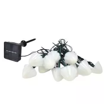 Светильник на солнечных батареях в форме гриба, водонепроницаемый, пылезащитный, ландшафтный светильник с 12 светодиодами, 8 режимов освещения