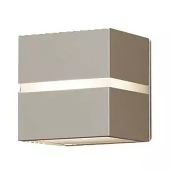 Светильник Panasonic для крыльца, монтируемый непосредственно на стену, лампочка типа 40 платиновый металлик LGW80364LE1, свет/цвет фона/рассеянный/защита от дождя