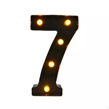 Светильник с номером, вывеска, лампа для кафе, настенная, для помолвки, на улице, дома, теплый белый цвет 7 5.16x8.58x1.57inch