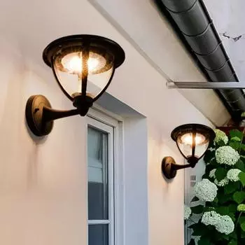 Светильники для крыльца с низкой боковой оболочкой, уличные светильники для крыльца, светодиодные уличные настенные светильники, водонепроницаемые, с датчиком движения IP65, наружное освещение 3 color dimming