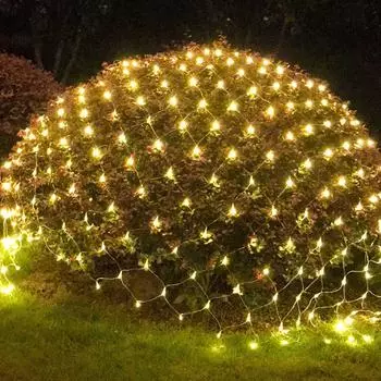 Светильники с 8 режимами подключаемые сетчатые светильники для кустов праздник двор сад вечеринка свадьба One Size синий