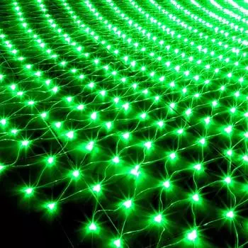 Светильники с 8 режимами подключаемые сетчатые светильники для кустов праздник двор сад вечеринка свадьба One Size зелёный