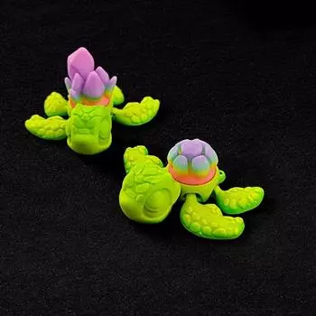 Светится ночью Черепаха 3D Печать Кукла Лотос 3D Печать Черепаха Мобильная Игрушка Черепаха Детская Игрушка style D