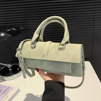 Светло-голубая женская сумка через плечо из искусственной кожи, изысканная сумка-багет, новые модные дизайнерские сумки