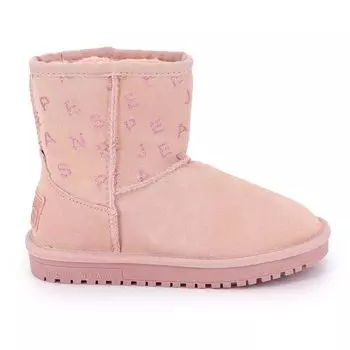 Светлые ботильоны Diss Girl logy на меховой подкладке Девочка, Ребенок PEPE JEANS