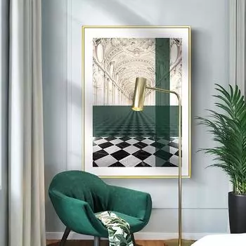 Светлый Роскошный современный постер с принтом здания, холст, картина, церковная архитектура, картина, настенное искусство, декоративный домашний декор для гостиной 21cm30cm NoFrame