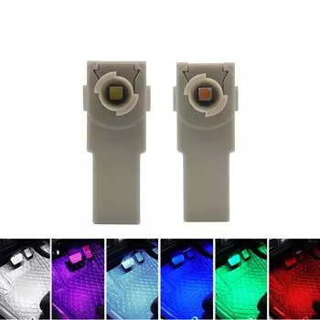 Светодиодная автомобильная лампа для ног, совместимая с Toyota Multicolor [Упаковка 2] (белый) [Продукт] белый