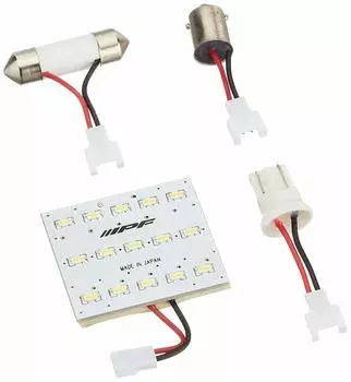 Светодиодная автомобильная лампа IPF Room Lamp T10 T13 T16 G14 150 лм 7000 К, белый цвет, 12 В, 1 шт., тип пластины, многофункциональная, размер M, сделано в Японии, 309R T1031 T1028 белый