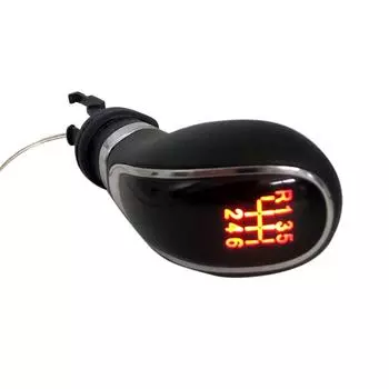 Светодиодная автомобильная ручка переключения передач, ручная 6-скоростная ручка, замена рычага для Vauxhall Opel Buick 5 speed чёрный