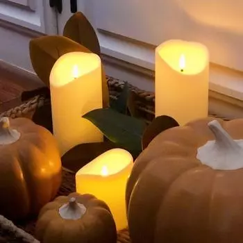 Светодиодная батарея портативная свеча качающаяся беспламенная праздничная вечеринка на день рождения свадьба спальня украшения принадлежности светильники