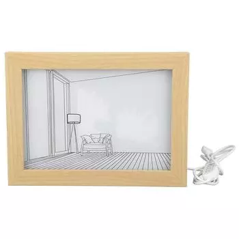 Светодиодная декоративная картина с подсветкой, прикроватная картина, 3 цвета, регулируемая светодиодная картина для гостиной S