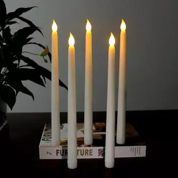 Светодиодная длинная свеча, беспламенная свеча, лампа для свадьбы, дня рождения, ресторана, украшения, атмосферные принадлежности