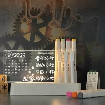 Светодиодная доска для заметок, креативный ночник, USB-доска для сообщений, праздничный свет с ручкой, подарки для детей, украшение для подруги, ночник