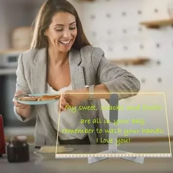 Светодиодная доска для заметок с 7-цветной ручкой, мягкое свечение, широко используемый рисунок с подсветкой Square