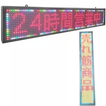 Светодиодная доска, легкая светодиодная электрическая доска объявлений 100X20CM, светодиодный дисплей для магазина, машина для внутреннего светодиодного цифрового табло, маленькая светодиодная вывеска, рекламный светодиод