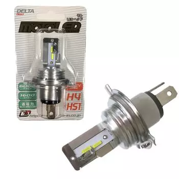 Светодиодная фара DELTA Direct MOTO 6000k 1600lm DC12V Только H4/HS1 (Д-2134) белый