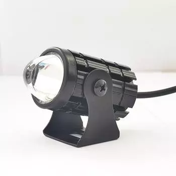 Светодиодная фара для мотоцикла, интернет-знаменитость, маленькая стальная пушка, модифицированная фара, двухцветная, белая, светло-желтая, водонепроницаемая, супер яркая фара