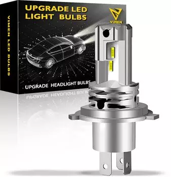 Светодиодная фара для мотоцикла VIMEN, встроенная в автомобиль, H4 LED 6500K, оснащенная светодиодной лампой с высоким световым эффектом, которая соответствует оригинальной белый