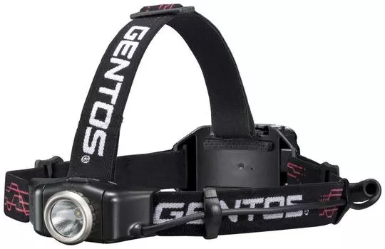 Светодиодная фара GENTOS 250, срок службы 4 года, используется 4 батарейки типа AAA, серия G, соответствует стандарту ANSI [Яркость, люмены/Практические часы/Задняя