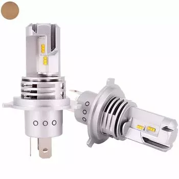 Светодиодная фара LMMC H4 HiLo совместима с техосмотром автомобиля JuwelMetal цветная лампочка LH-500RC LH-445WC (эмиссия (теплый цвет))