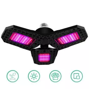 Светодиодная фитолампа E27 108 126 144 LDE Full Spectrum Grow Light Plant Lamp AC 100-265V для комнатных цветов, палатка для выращивания 108LED