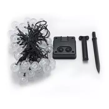 Светодиодная гирлянда на солнечной батарее, уличная, небьющаяся, с большими лампочками, садовый праздничный декор, водонепроницаемые огни, кемпинговый свет Bubble Ball1.7CM-5M 20LED