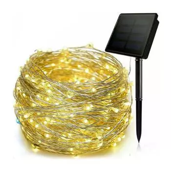 Светодиодная гирлянда на солнечных батареях, уличные садовые гирлянды, водонепроницаемая лампа для рождественской вечеринки, гирлянда, рождественские огни