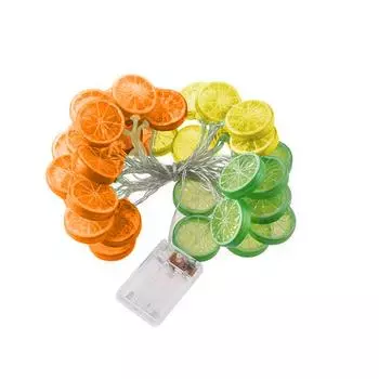 Светодиодная гирлянда с ломтиком лимона, небольшая свежая атмосфера, декоративные огни. Интересные декоративные светильники One Size