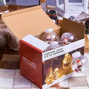 Светодиодная гирлянда, занавеска 3 м, шары желаний, световая гирлянда, рождественский подарок, украшение, гирлянда, украшение окна комнаты для дома