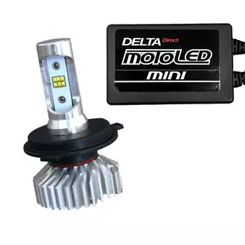 Светодиодная головка DELTA Direct MOTO LED mini 6000k 2000lm совместима с мини-байками H4/HS1 AC/DC12V (Д-2094)