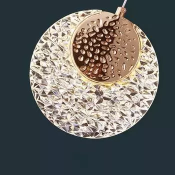 Светодиодная хрустальная люстра Nordic Gold для внутреннего освещения, украшения гостиной, обеденного стола, бара, спальни, прикроватной тумбочки Warm light 3000K
