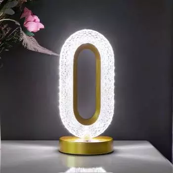 Светодиодная хрустальная настольная лампа с плавной регулировкой яркости, зарядка через USB, сенсорный выключатель, пульт дистанционного управления, прикроватный светильник, украшение для гостиной, настольная лампа 3 color dimming&800 mAh battery