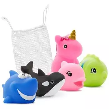 Светодиодная игрушка для ванны Yekko Mom, друзья, 5 видов + набор сеток, желе, 1 набор, корейские игрушки для ванны