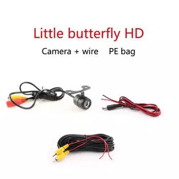 Светодиодная камера заднего вида с ночным видением и видеокабелем, универсальная камера заднего вида с цветным изображением, водонепроницаемый монитор для автомобиля с резервным копированием HD as the picture