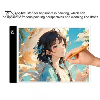 Светодиодная копировальная доска А4 Чертежная доска Трафареты для рисования Анимация Ультратонкий дизайн Копировальные инструменты с регулируемой яркостью A