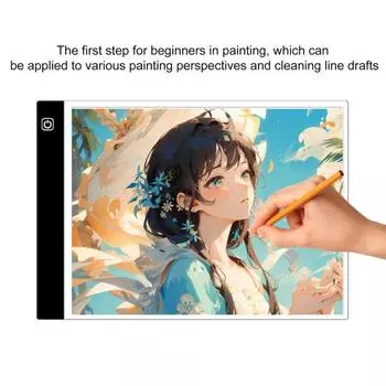 Светодиодная копировальная доска Yousheng A4 Чертежная доска Трафареты для рисования Анимация Ультратонкие инструменты для копирования дизайна с регулируемой яркостью