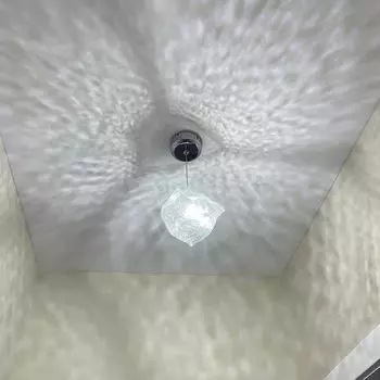 Светодиодная креативная люстра из стекла Ice Cube с индивидуальным декором, одна лампа, три лампы, освещение для входа в фойе ресторана, бара no bulb