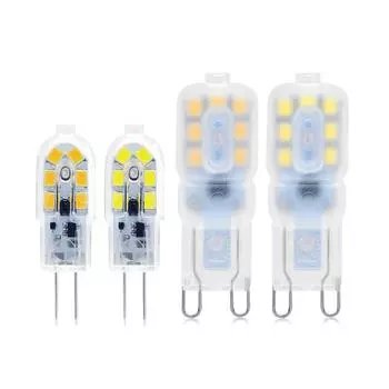 Светодиодная лампа 3 Вт 5 Вт G4 G9 Лампа переменного тока 220 В переменного тока 110 В постоянного тока 12 В Светодиодная лампа SMD2835 Прожектор Люстра Освещение Заменить галогенные лампы