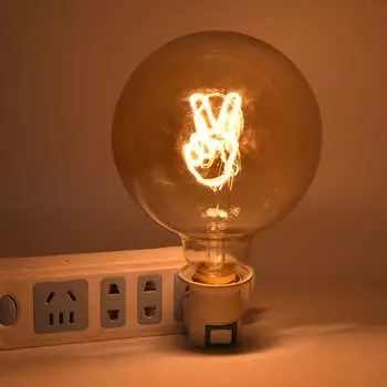 Светодиодная лампа 4 Вт с регулируемой яркостью, теплый свет, уникальная ретро-лампочка E27 E26, светодиодная лампа