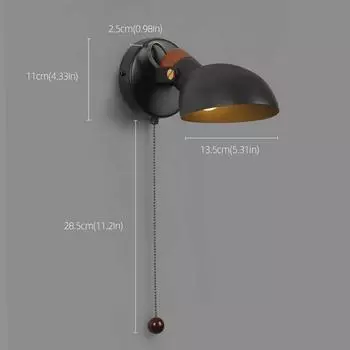 Светодиодная лампа Aisilan, настенный светильник с включателем/выключателем, настенное бра Nordic Rotation для прикроватной тумбочки, кабинета, гостиной, отеля 5W&Warm White (2700-3500K)&110V белый