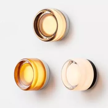 Светодиодная лампа Amber Jelly Small Wall Sconses, украшение для прикроватной комнаты, светильник для прохода в отеле concave серый