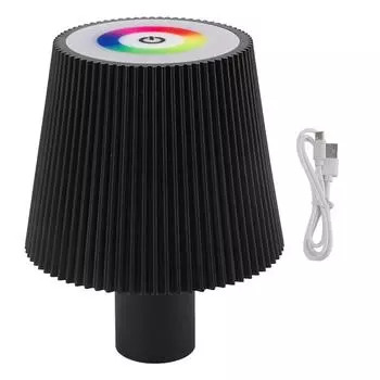 Светодиодная лампа-бутылка 4000 мАч IP54 Водонепроницаемый Сенсорное управление Цвет Регулируемый USB Перезаряжаемый беспроводной чёрный