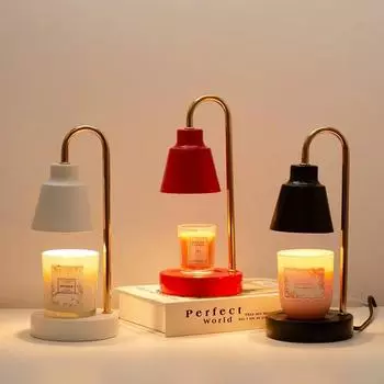 Светодиодная лампа для ароматерапии, плавления воска, регулируемая в ЕС/Великобритании, мебель для интерьера, домашняя спальня, декор стола, ароматическая свеча, скандинавская настольная лампа warm light&US белый